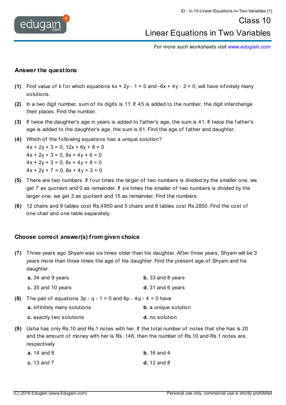 Linear-Equations-in-Two-Variables