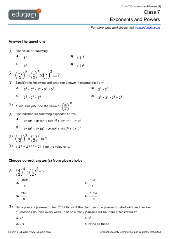 Exponents-and-Powers