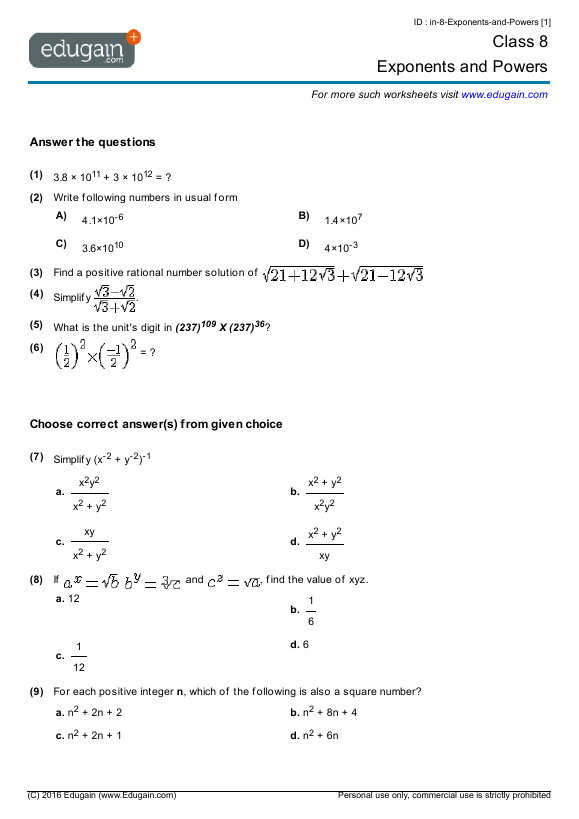 Exponents-and-Powers