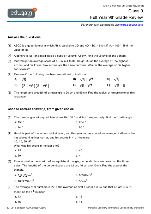 Full-Year-9th-Grade-Review